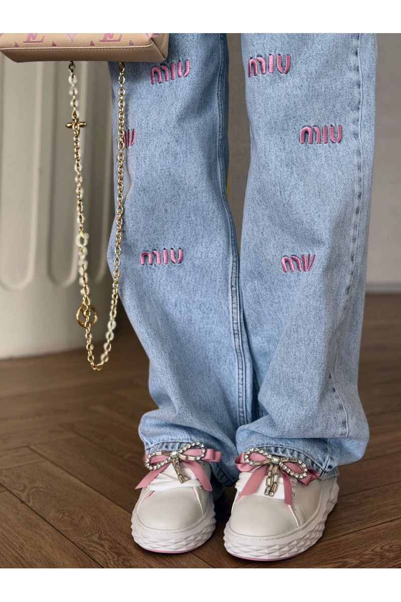 MIU MIU Женские синие джинсы premium