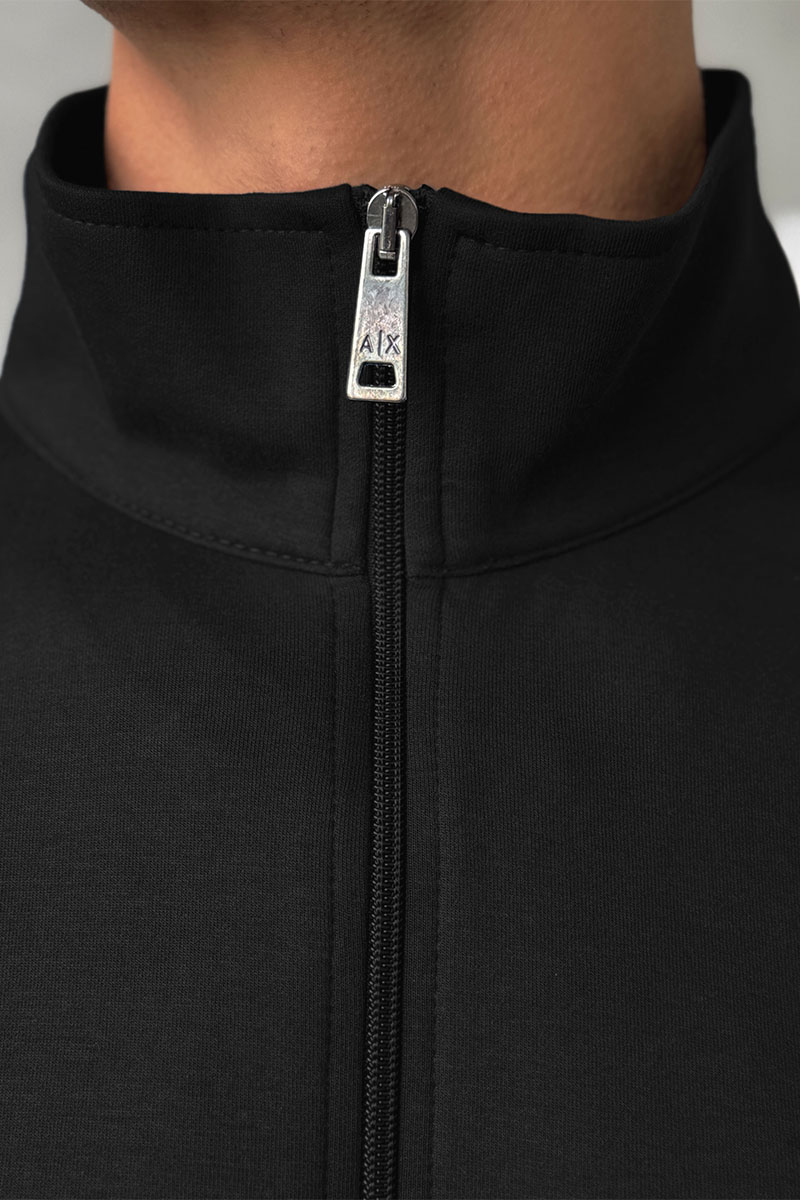 Emporio Armani EA7 Кофта на молнии чёрного цвета