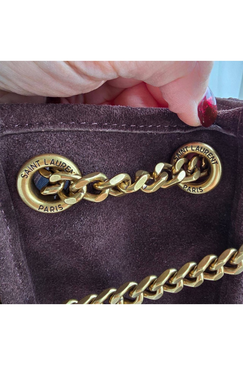 Yves Saint Laurent Замшевая сумка 32x25 см
