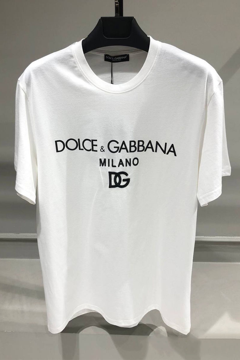 Dоlсе & Gаbbаnа Белая футболка Milano logo-embroidered