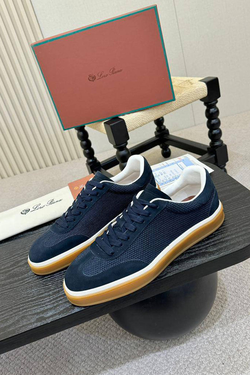 Loro Piana Мужские кроссовки Tennis Walk - Navy
