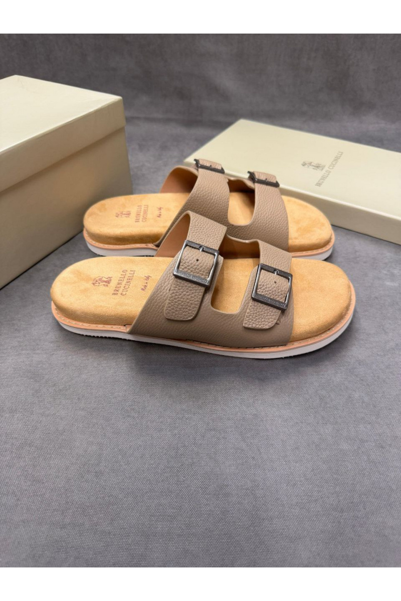 Brunеllо Сuсinеlli Кожаные шлёпанцы Urban - Beige