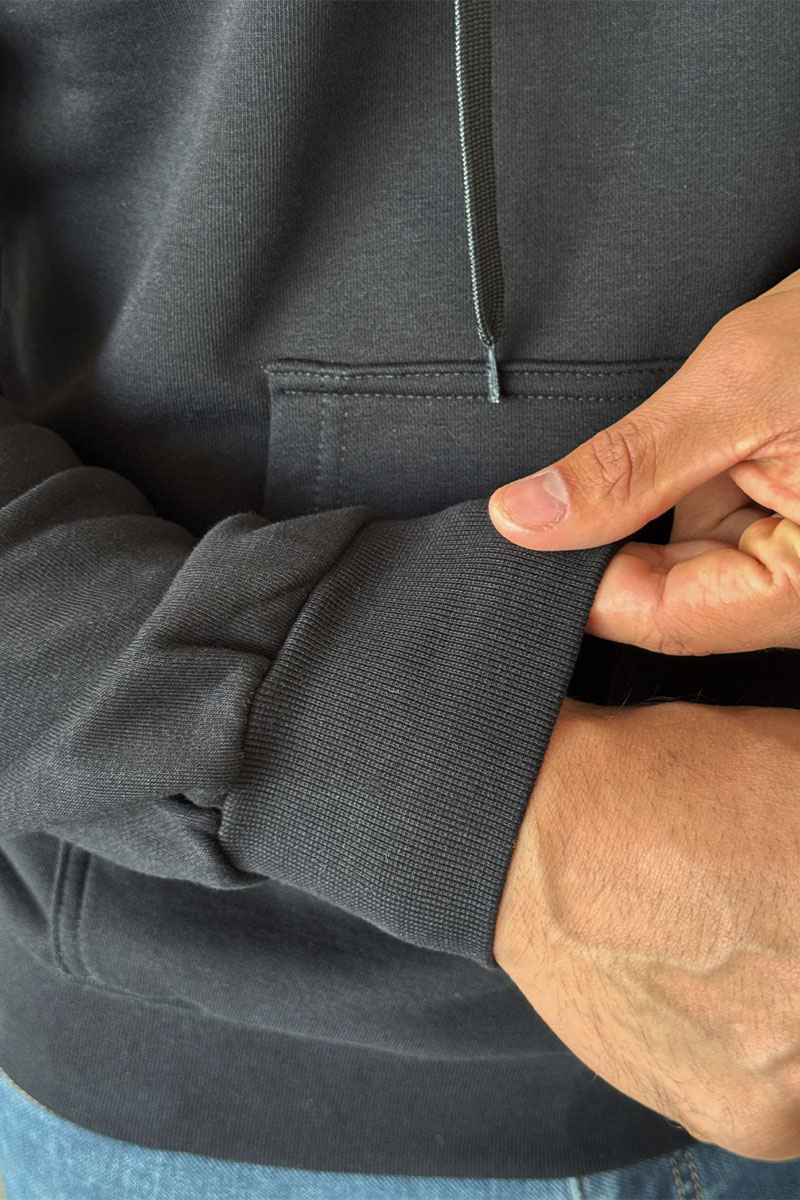 Burberry Чёрное мужское худи logo-print