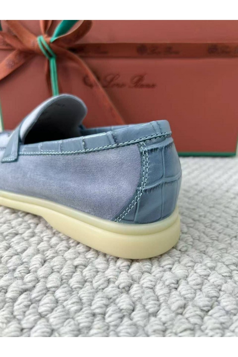 Loro Piana Женские лоферы Summer Charms Walk premium - Blue