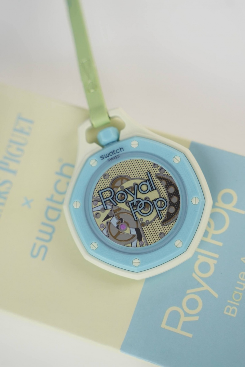 Designer Clothing Часы Audemars Piguet × Swatch Royal Pop Blaue Acht premium 