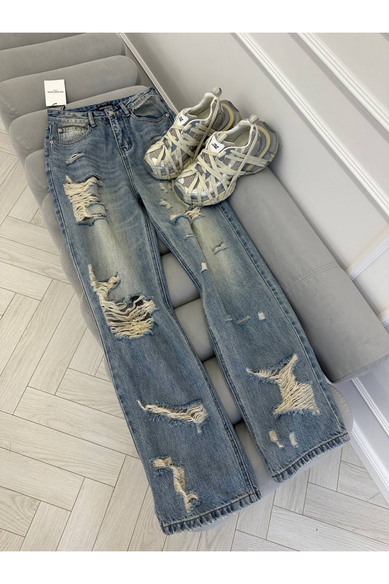 Balenciaga Рванные женские джинсы 