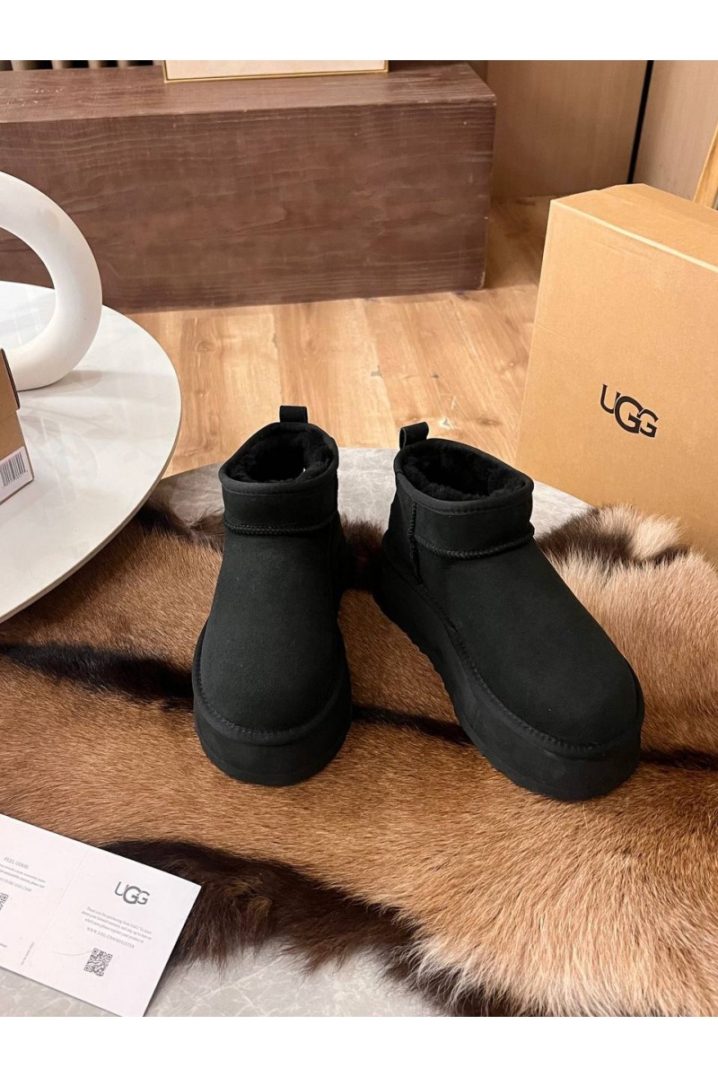 UGG Женские ботинки Classic Ultra Mini Platform - Black
