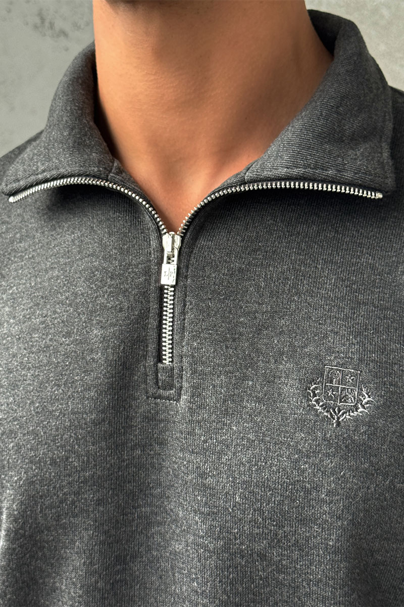 Loro Piana Утеплённая кофта zip-neck - Grey 