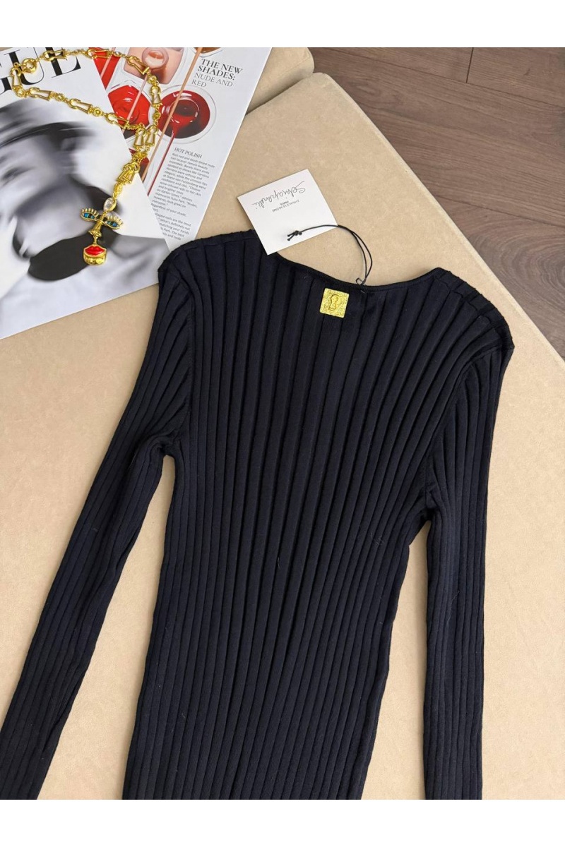 Schiaparelli Женский трикотажный лонгслив  premium - Black