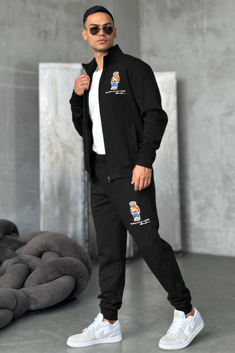 Polo Ralph Lauren Чёрные спортивные штаны "Bear"