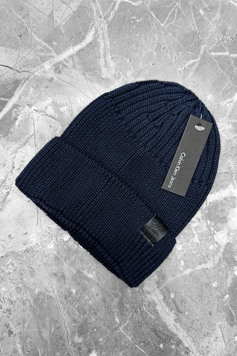 Calvin Klein Шапка синего цвета logo-patch