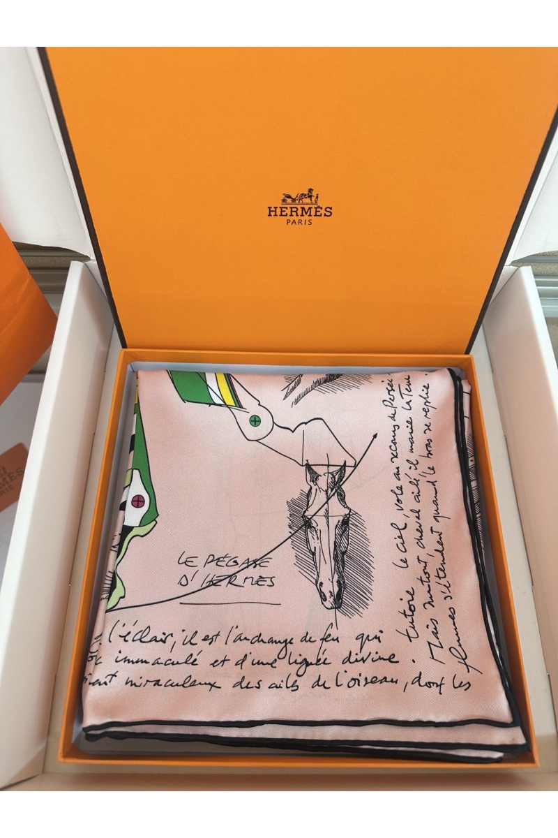 Hermes Платок Harnais Le Pegase premium 87x88 см