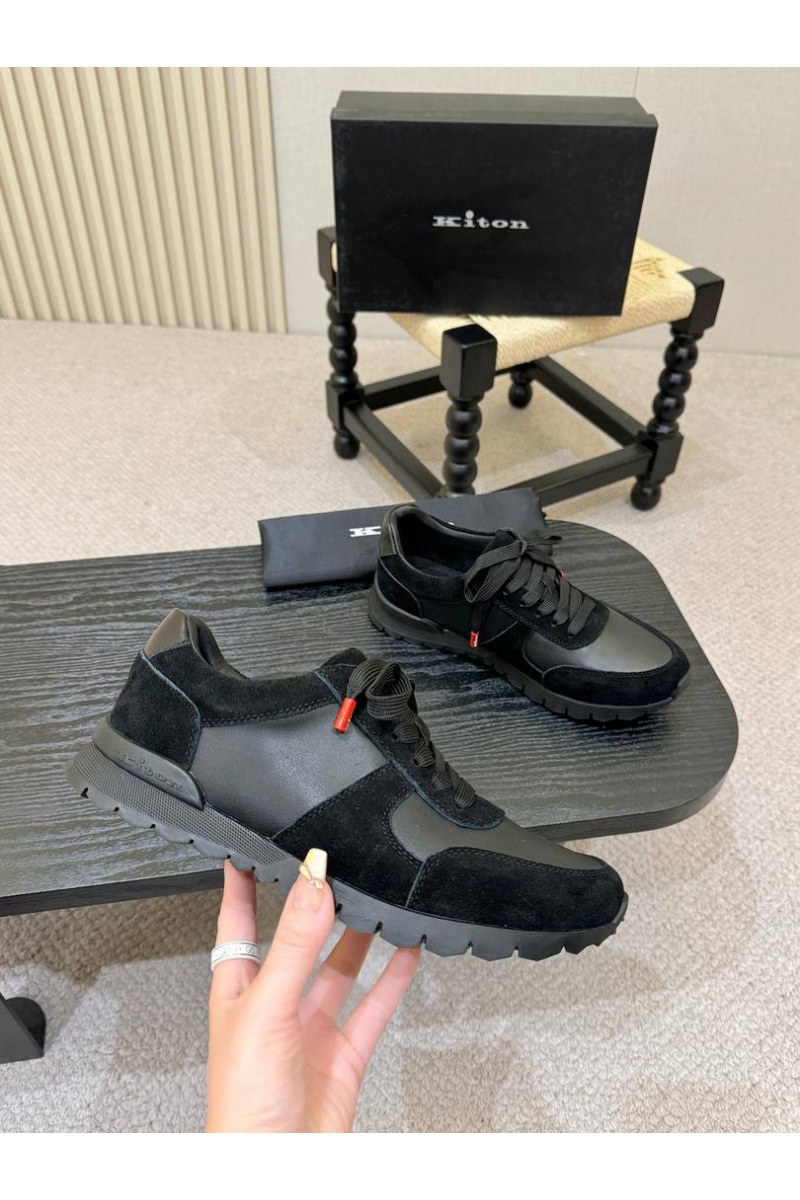 Kiton Мужские комбинированные кроссовки 
