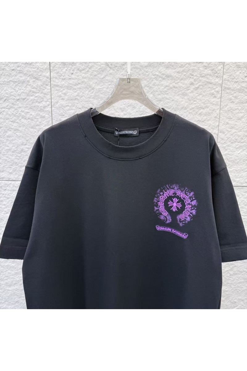 Chrome Hearts Чёрная оверсайз футболка premium
