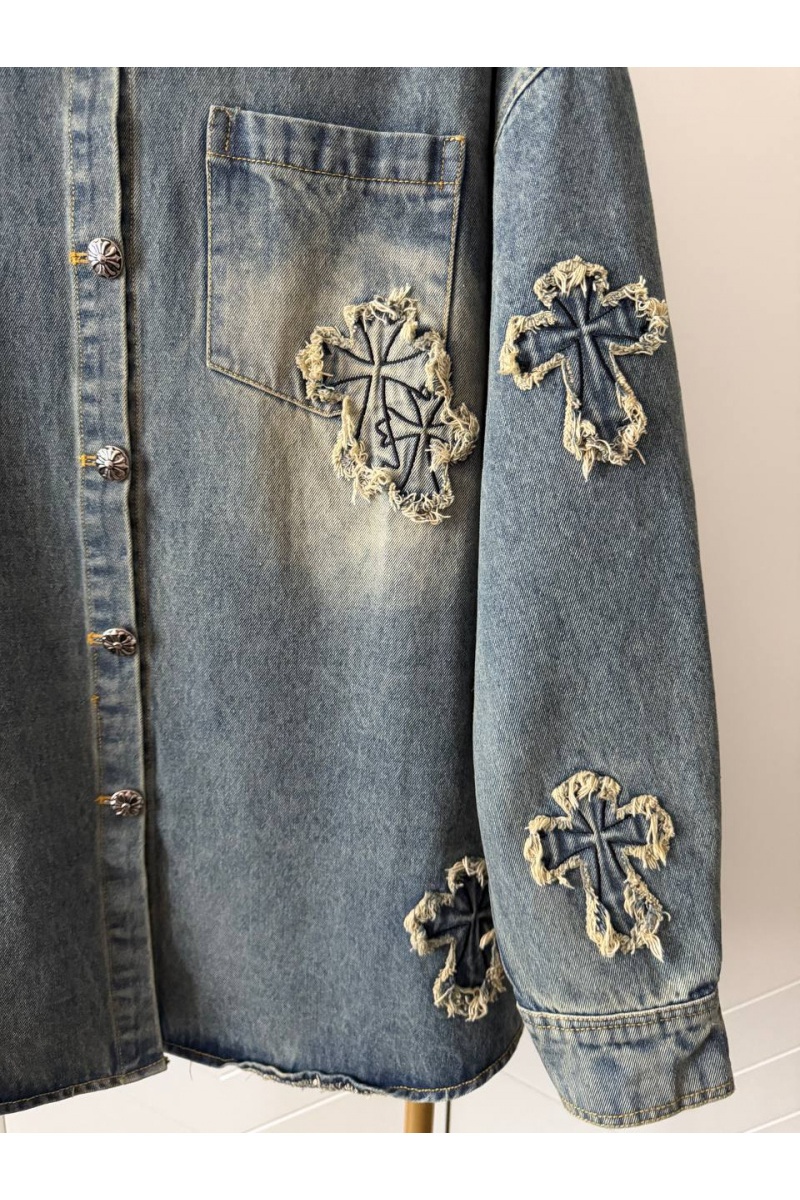 Chrome Hearts Женская джинсовая куртка premium