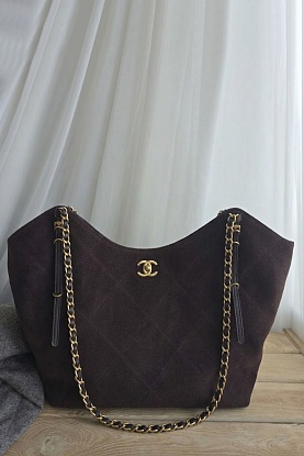 Замшевая сумка Maxi 44x28 см