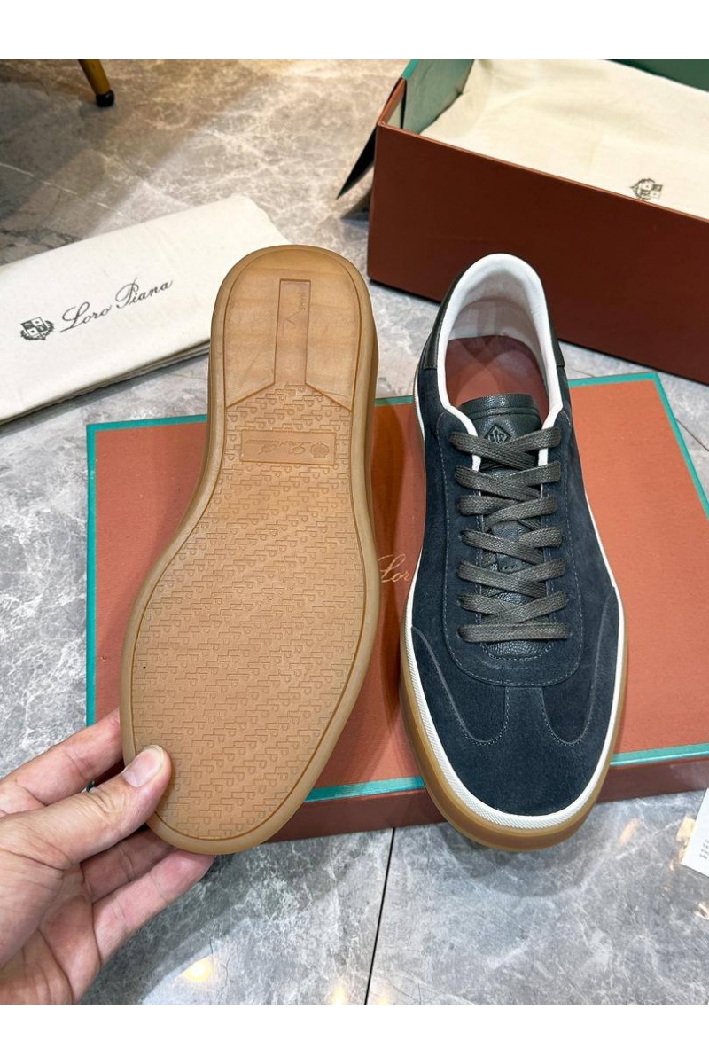 Loro Piana Мужские замшевые кроссовки Tennis Walk