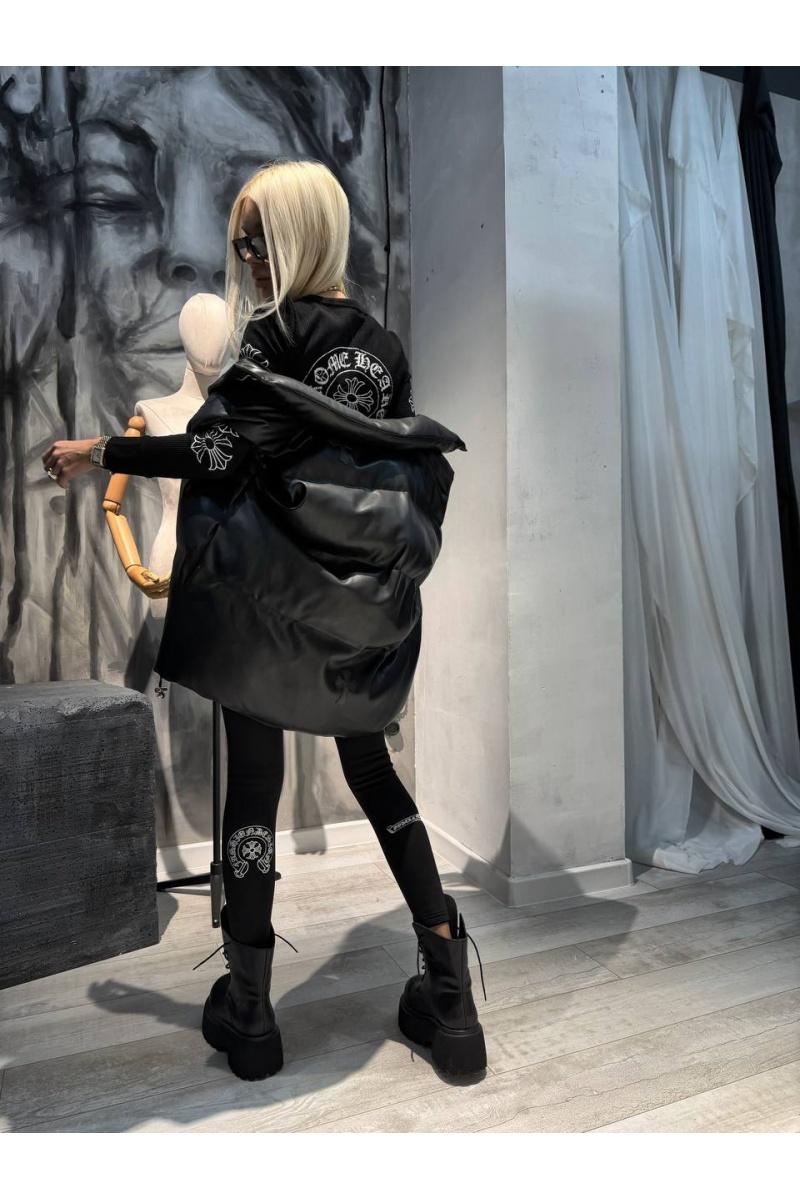 Chrome Hearts Женские утеплённые леггинсы premium