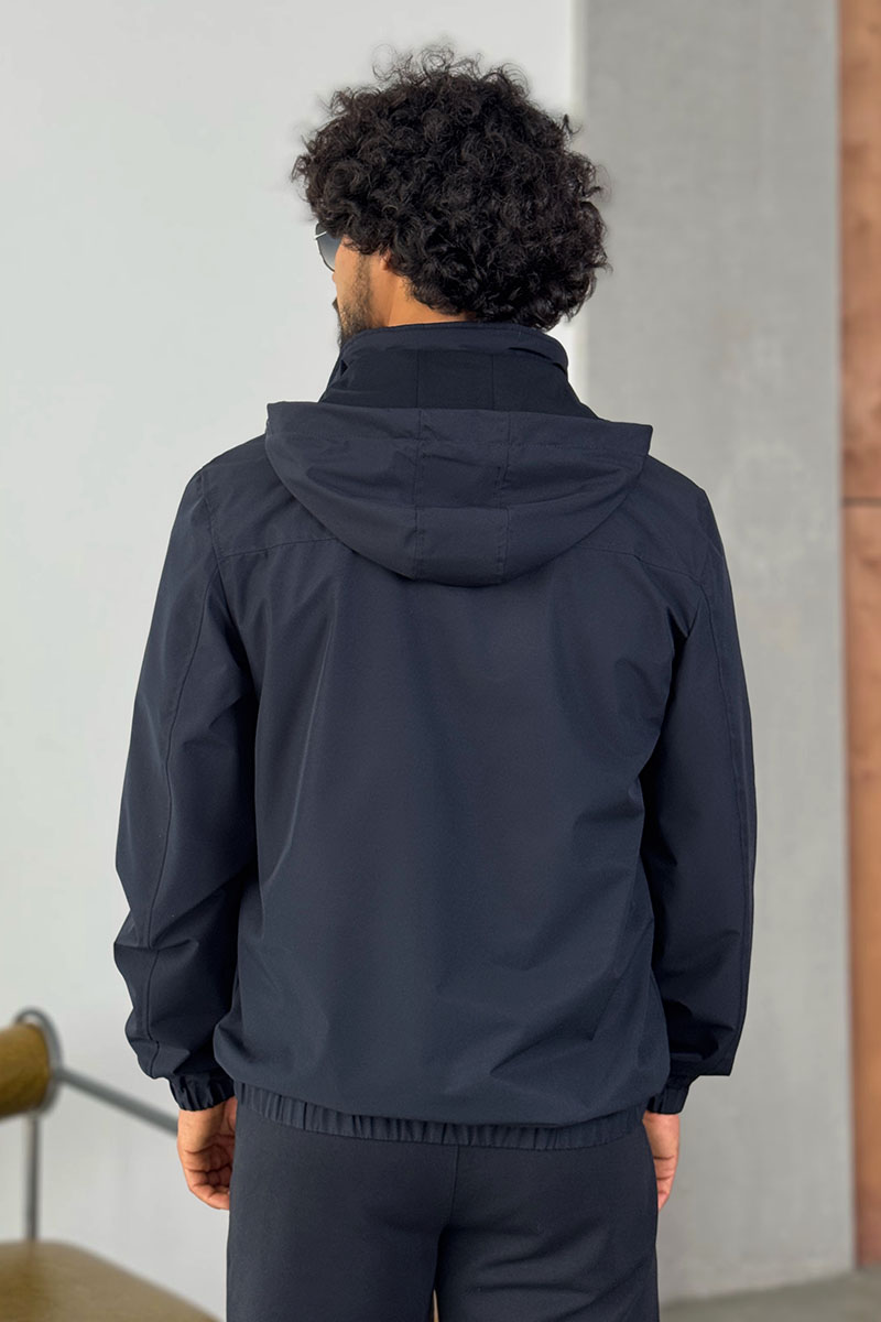 Kiton Мужская тёмно-синяя ветровка 