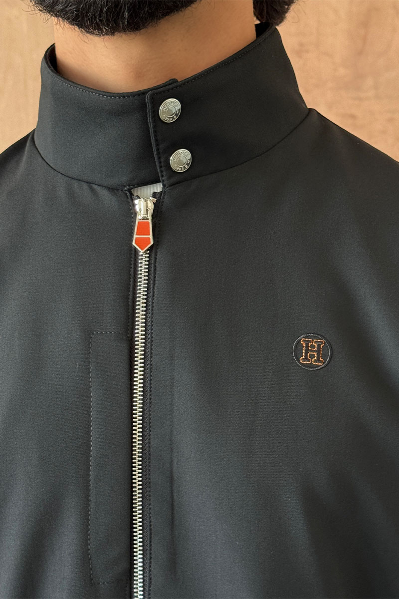 Hermes Мужская чёрная куртка 