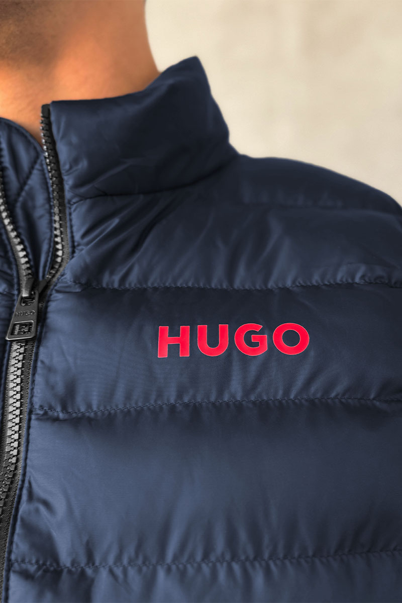 Hugо Воss Мужской тёмно-синий жилет 