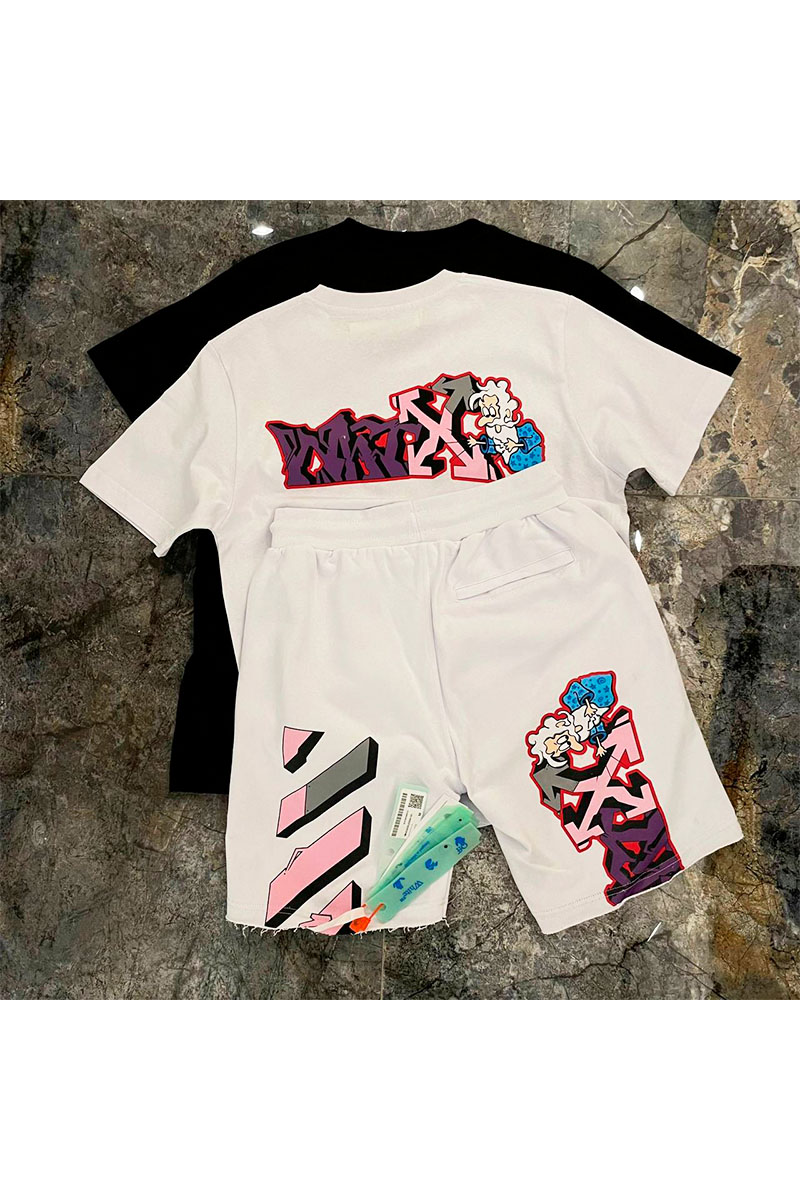 Off-White Белая оверсайз футболка wizard-print