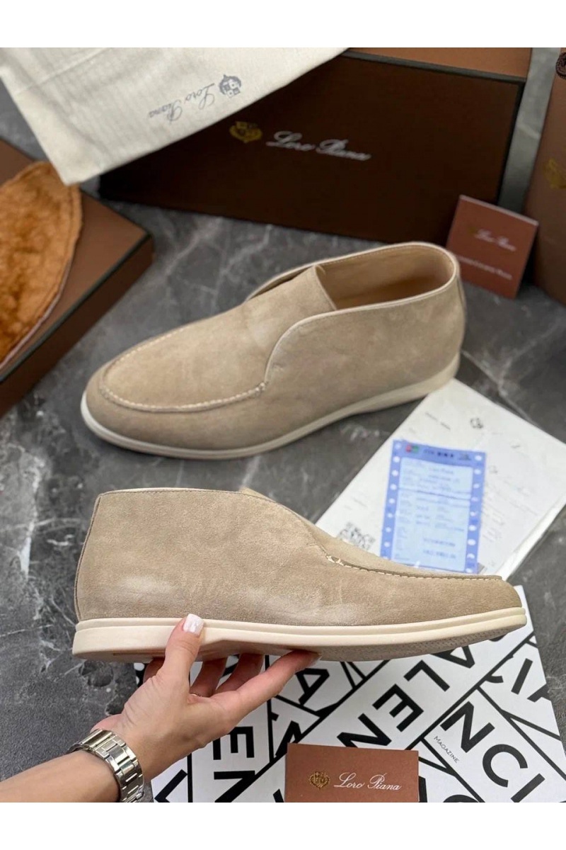 Loro Piana Мужские лоферы с меховой стелькой 