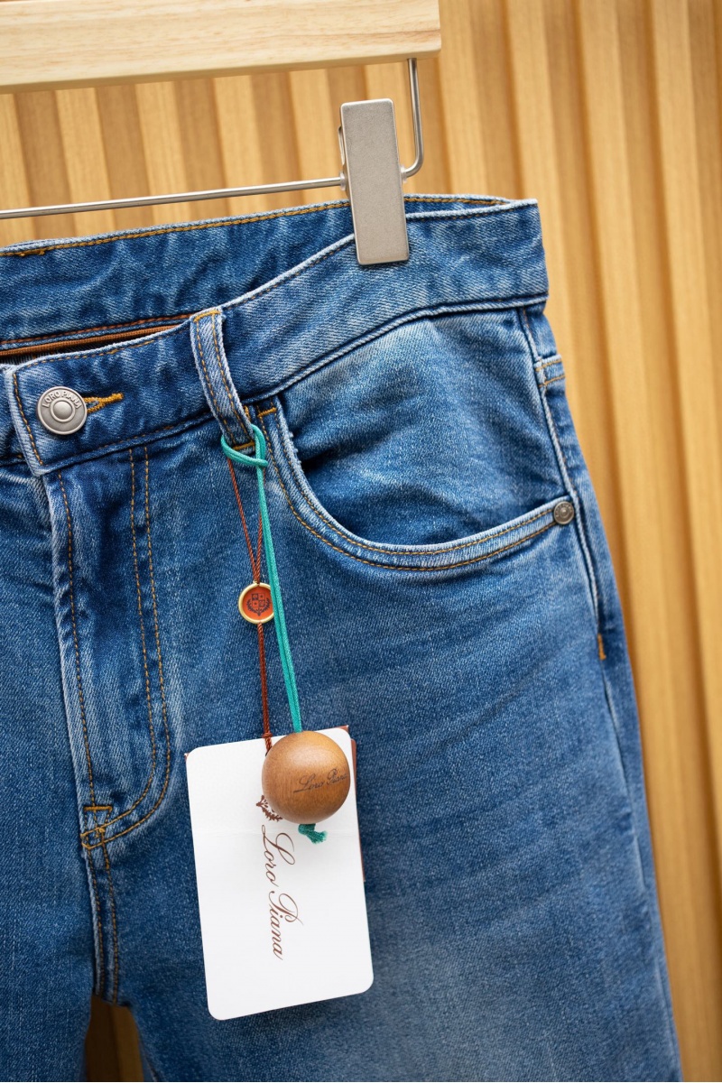 Loro Piana Мужские синие джинсы Premium 