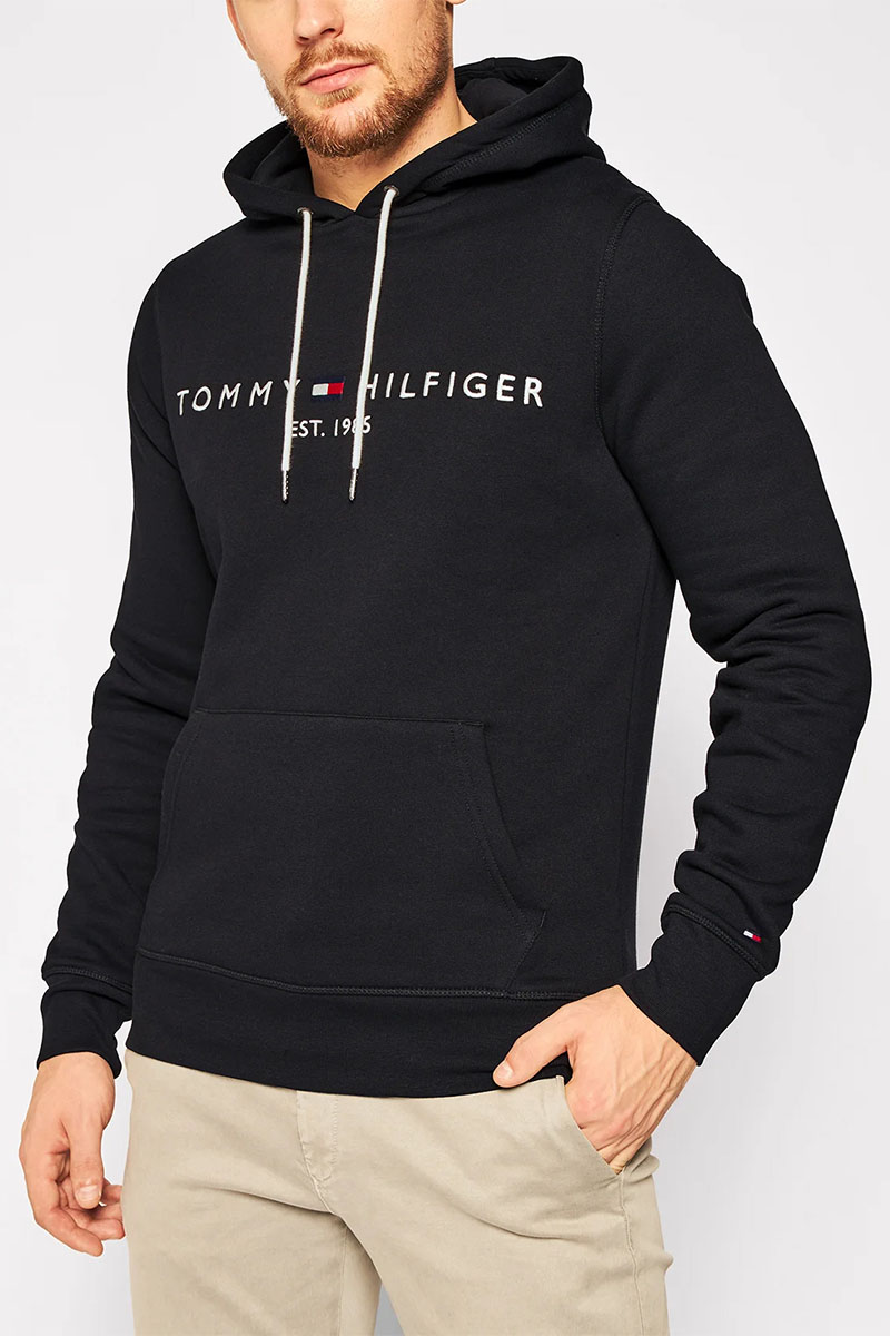 Tommy Hilfiger Мужское чёрное худи