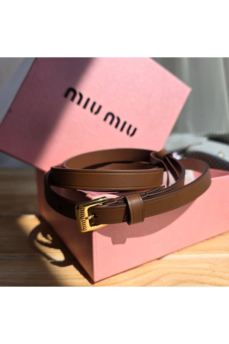 MIU MIU Кожаный ремень - длина 80 / 85 см (2 расцветки)