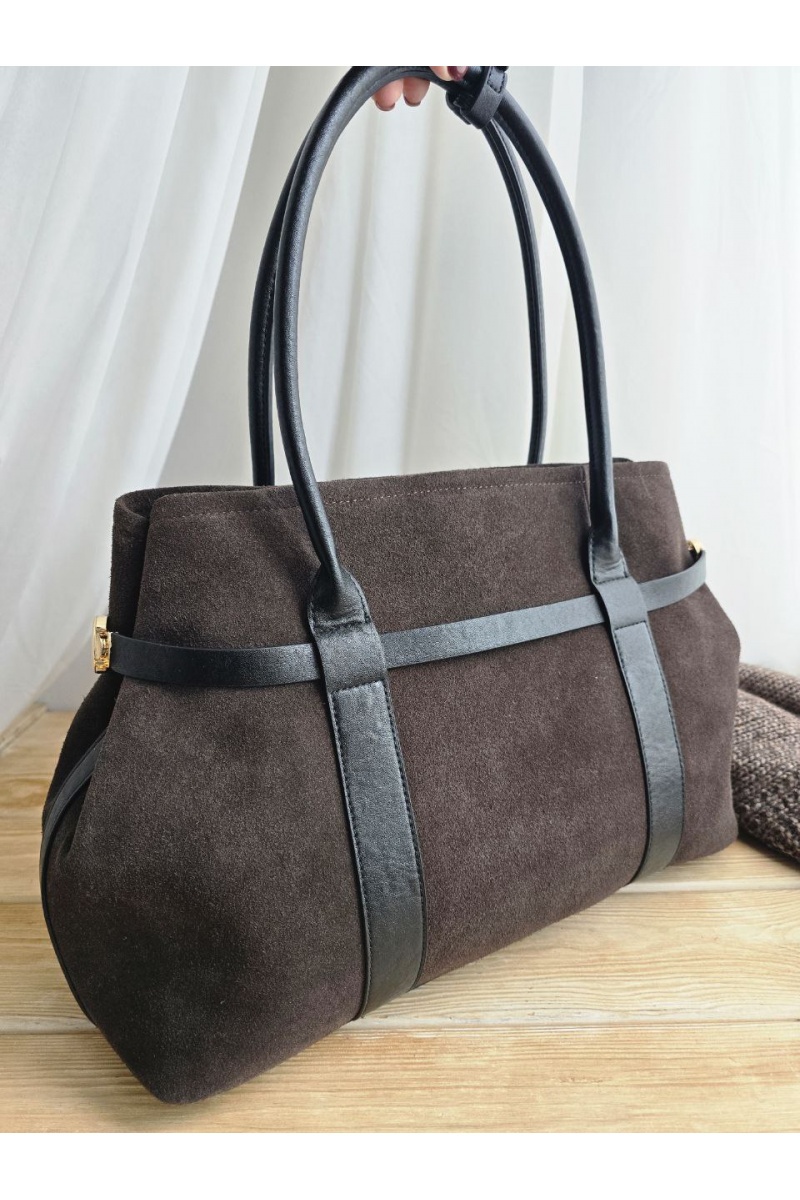 Loro Piana Замшевая сумка 38x26 см