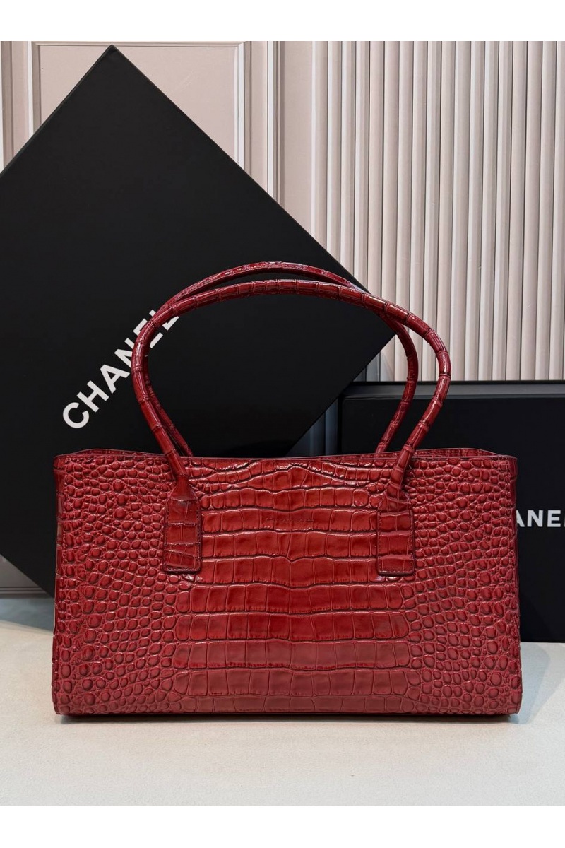 Chаnеl Кожаная сумка Shopping Tote premium 35x19x12 см