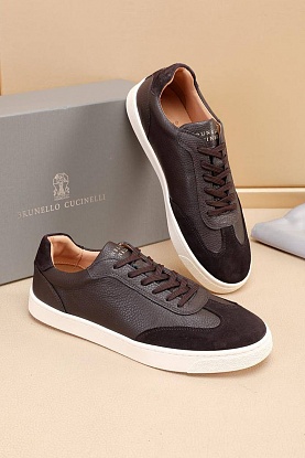 Комбинированные кроссовки low-top - Brown