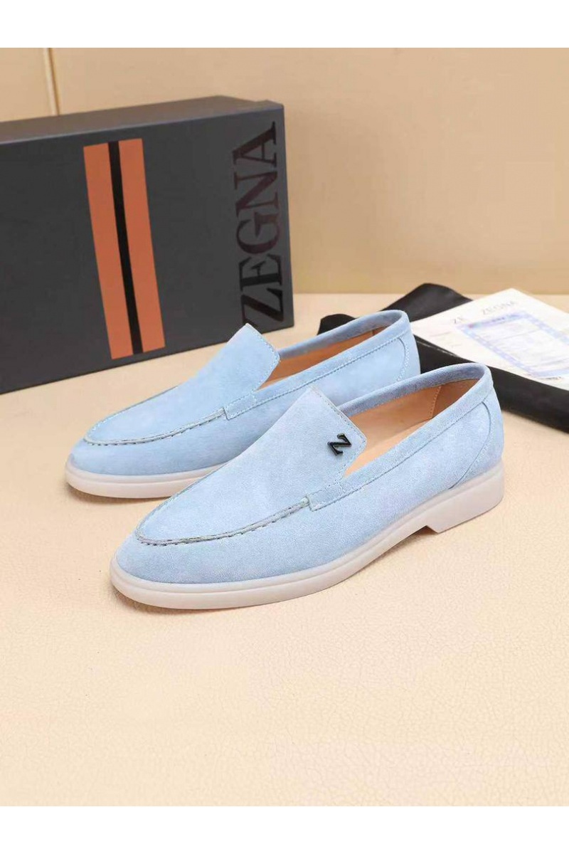 Zegna Мужские замшевые лоферы