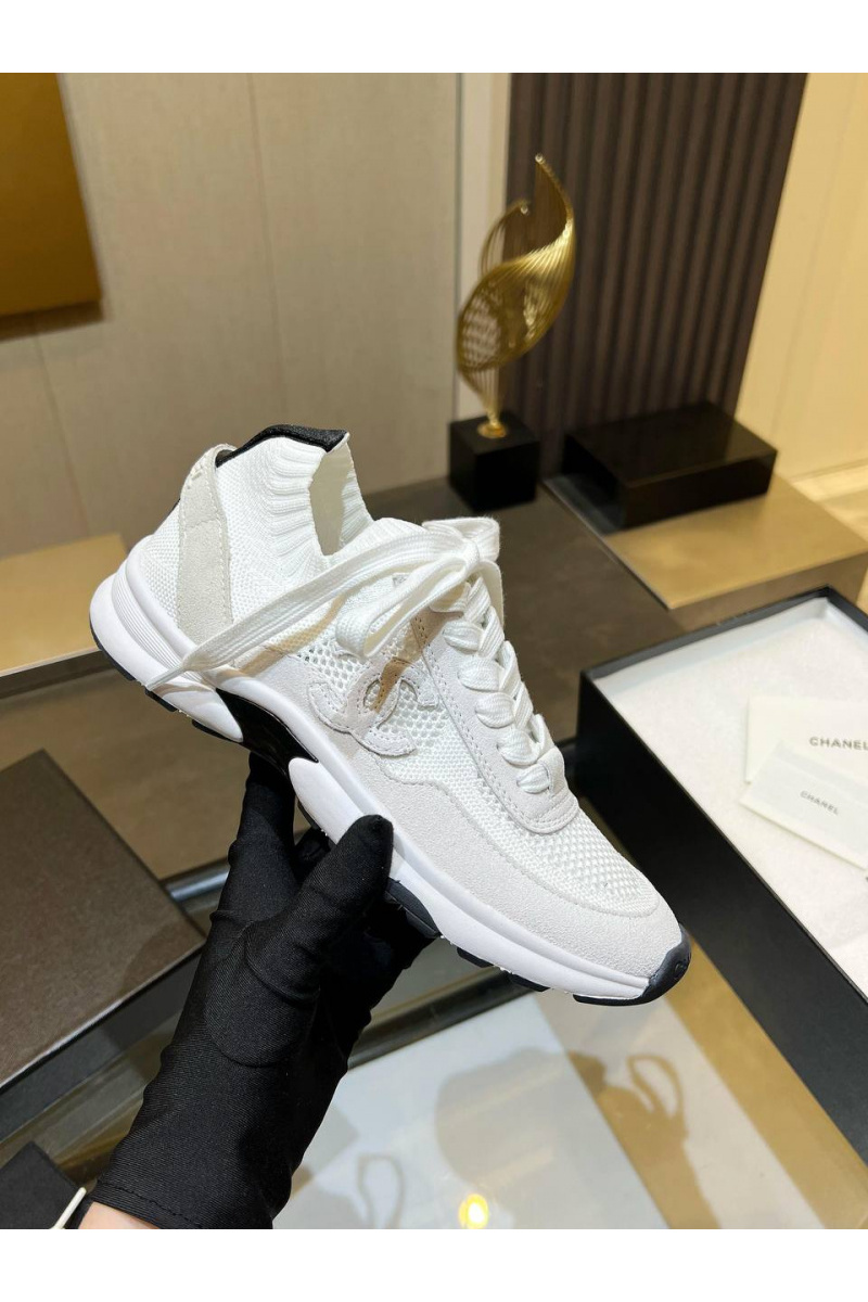 Chаnеl Женские кроссовки Premium - White