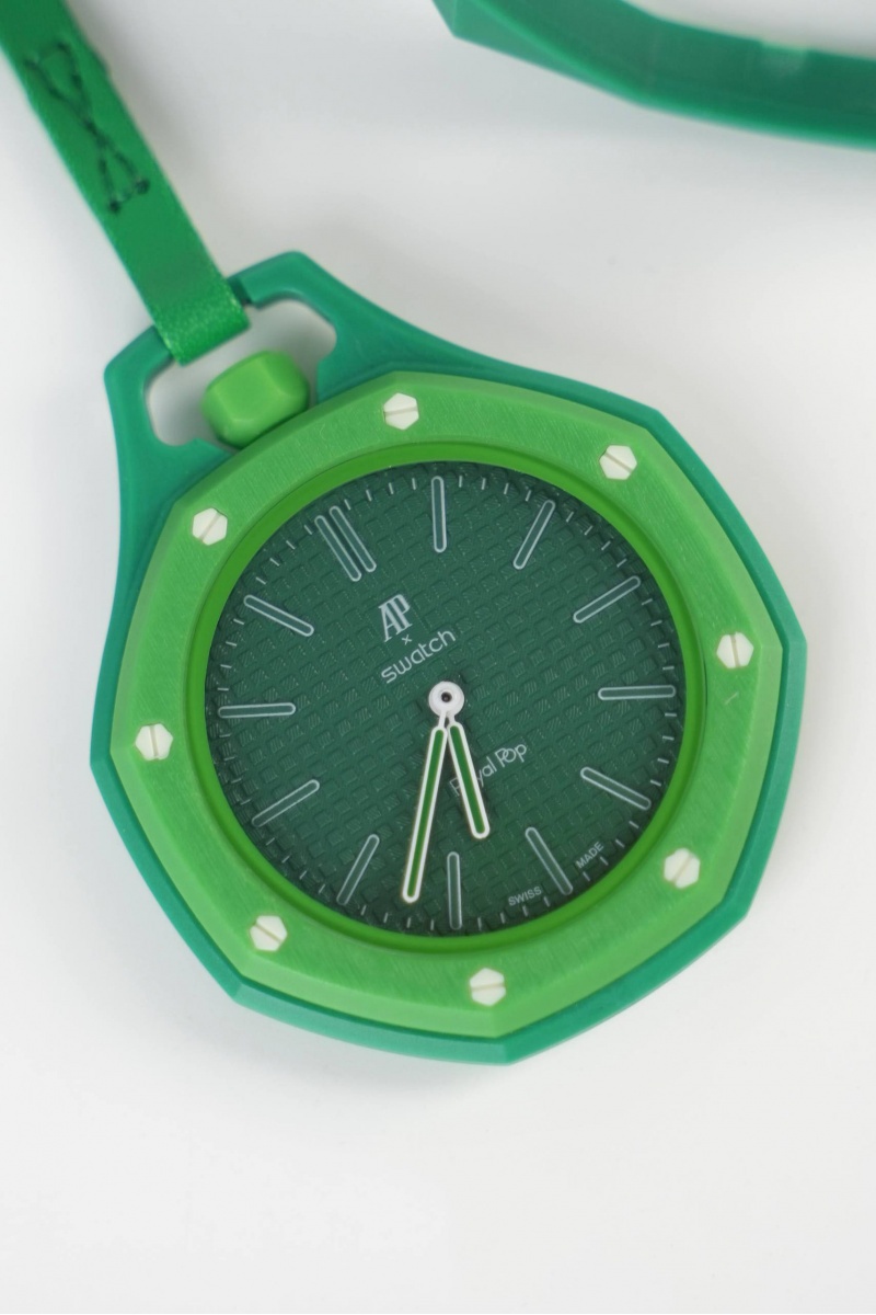 Designer Clothing Часы Audemars Piguet x Swatch "Royal Pop" Green Eight premium