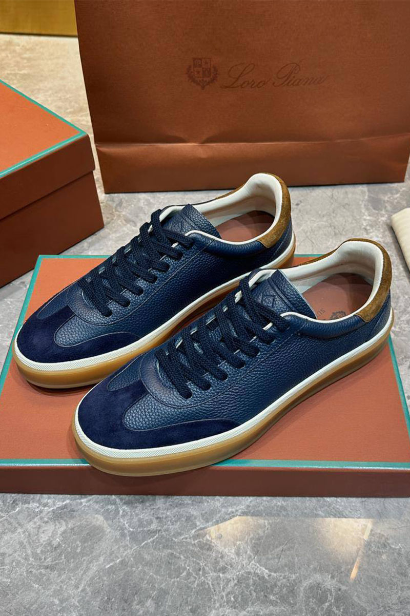 Loro Piana Мужские кроссовки Tennis Walk - Navy