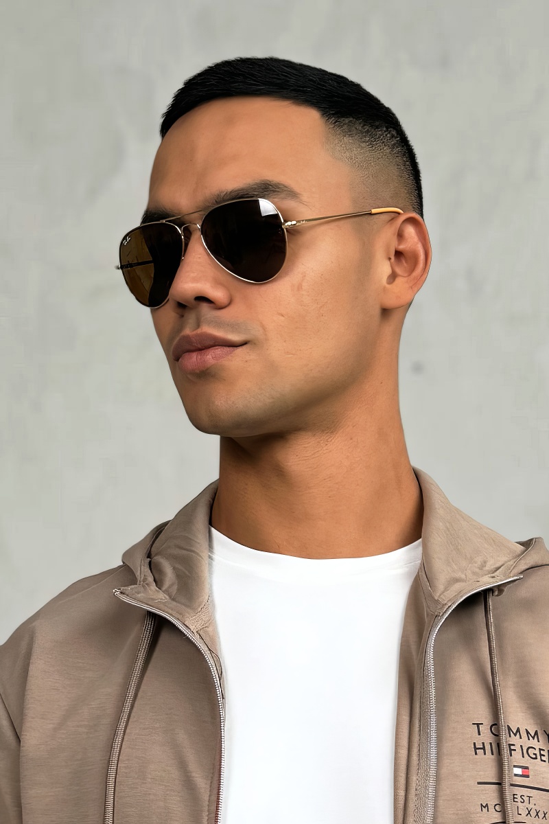 Ray-Ban Солнцезащитные очки Aviator Large Metal - Brown