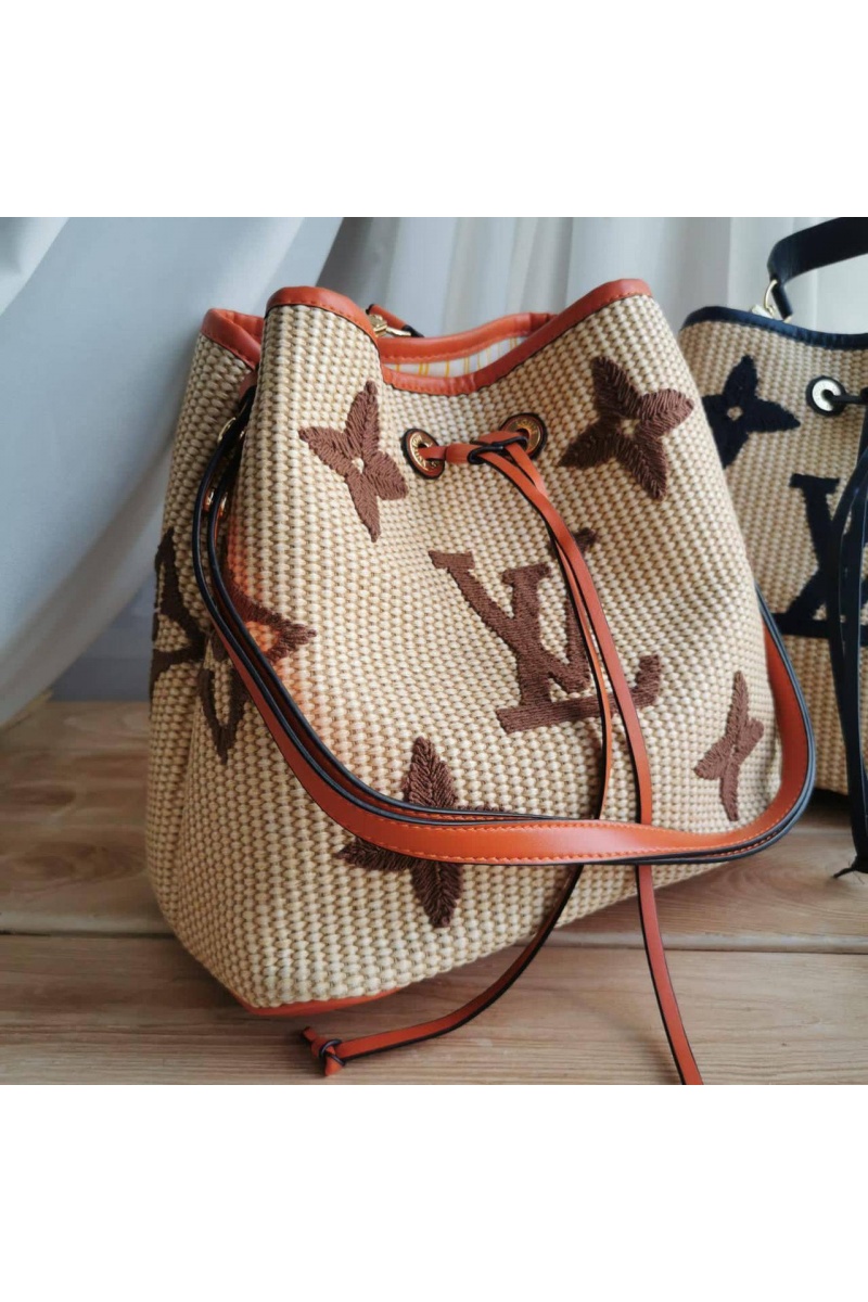 Lоuis Vuittоn Женская сумка NeoNoe Handbag Monogram Raffia MM 26x26x17.5 см