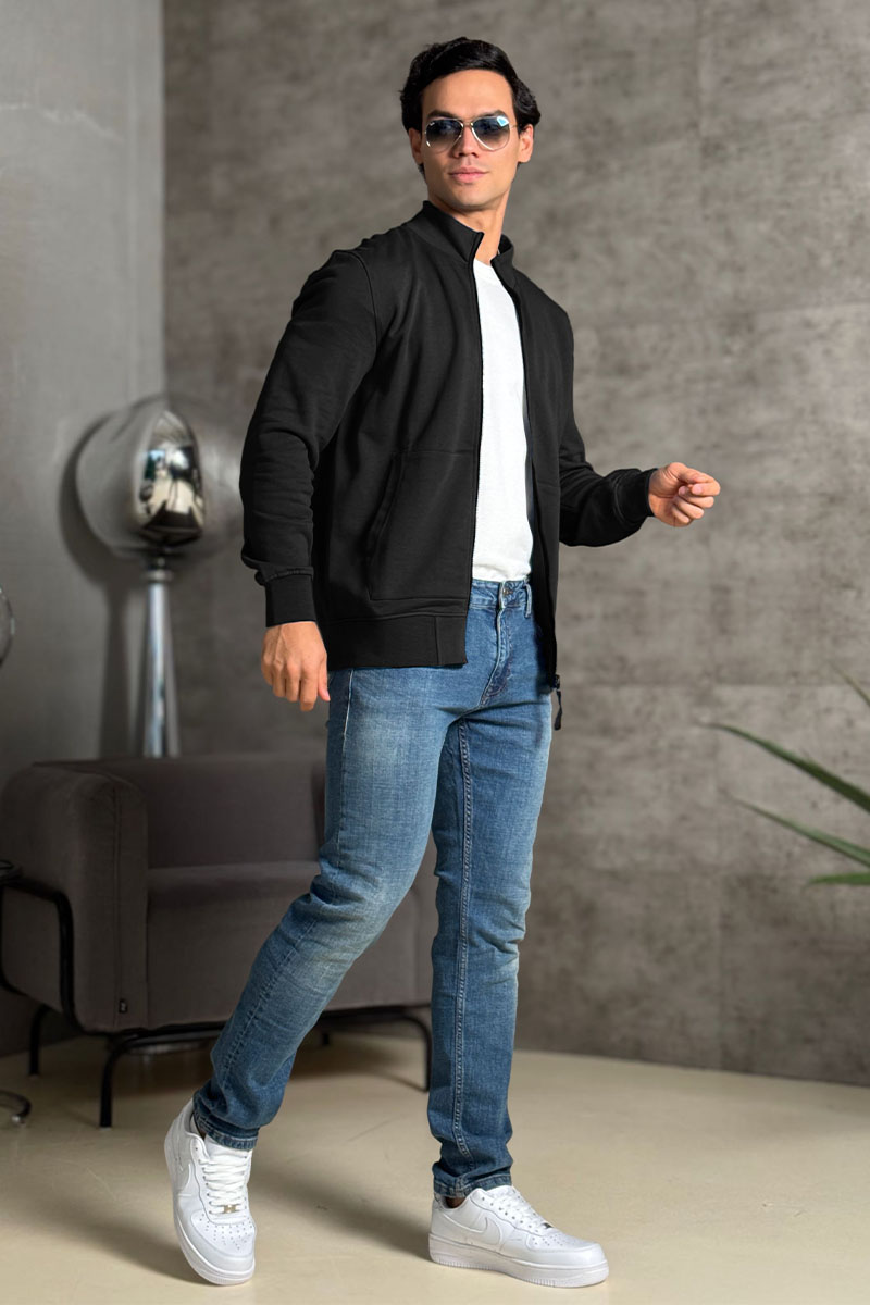 Stone Island Кофта чёрного цвета Zip-Up Compass-patch