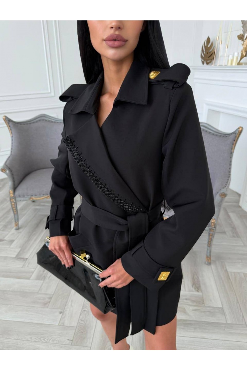 Schiaparelli Женское чёрное пальто premium