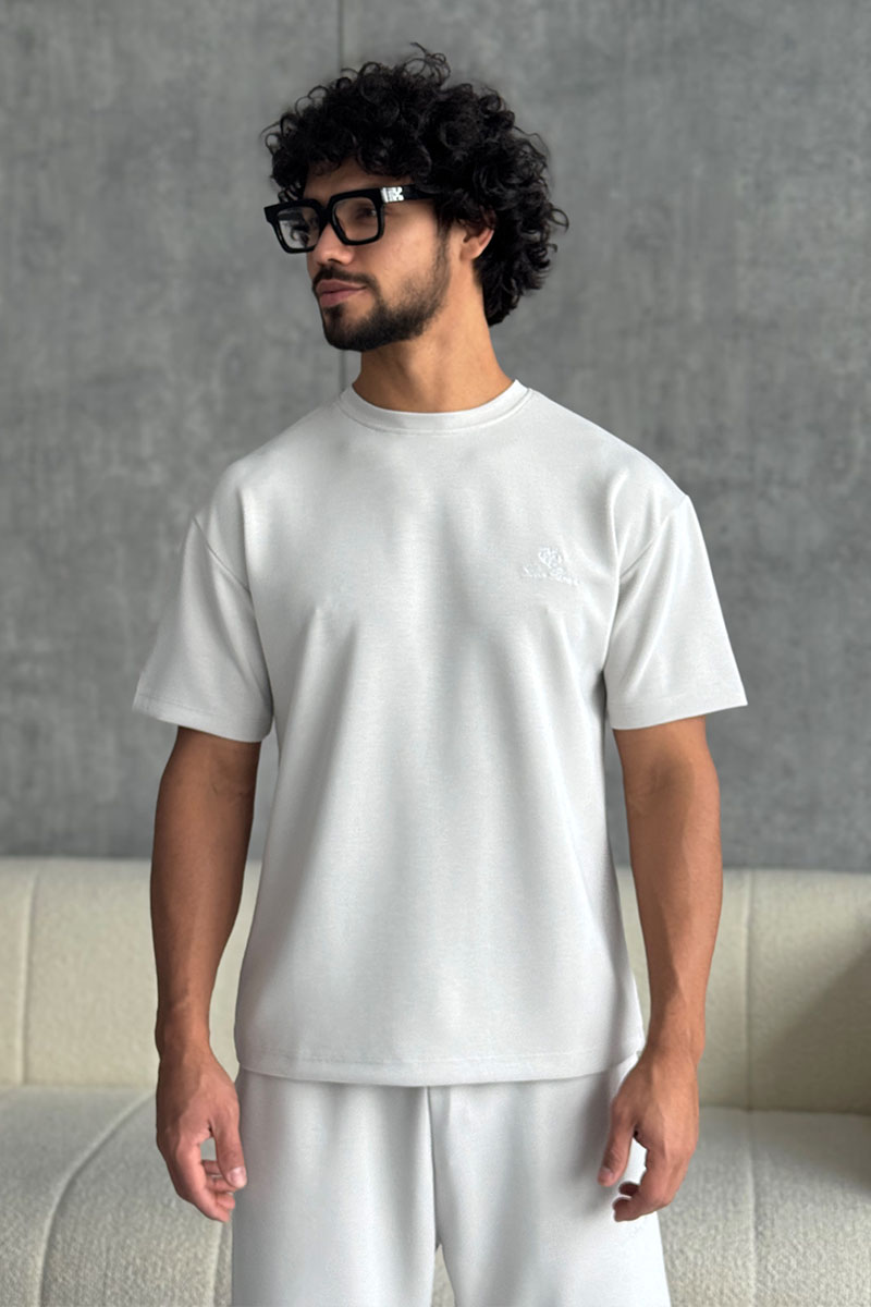 Loro Piana Мужская серая футболка 