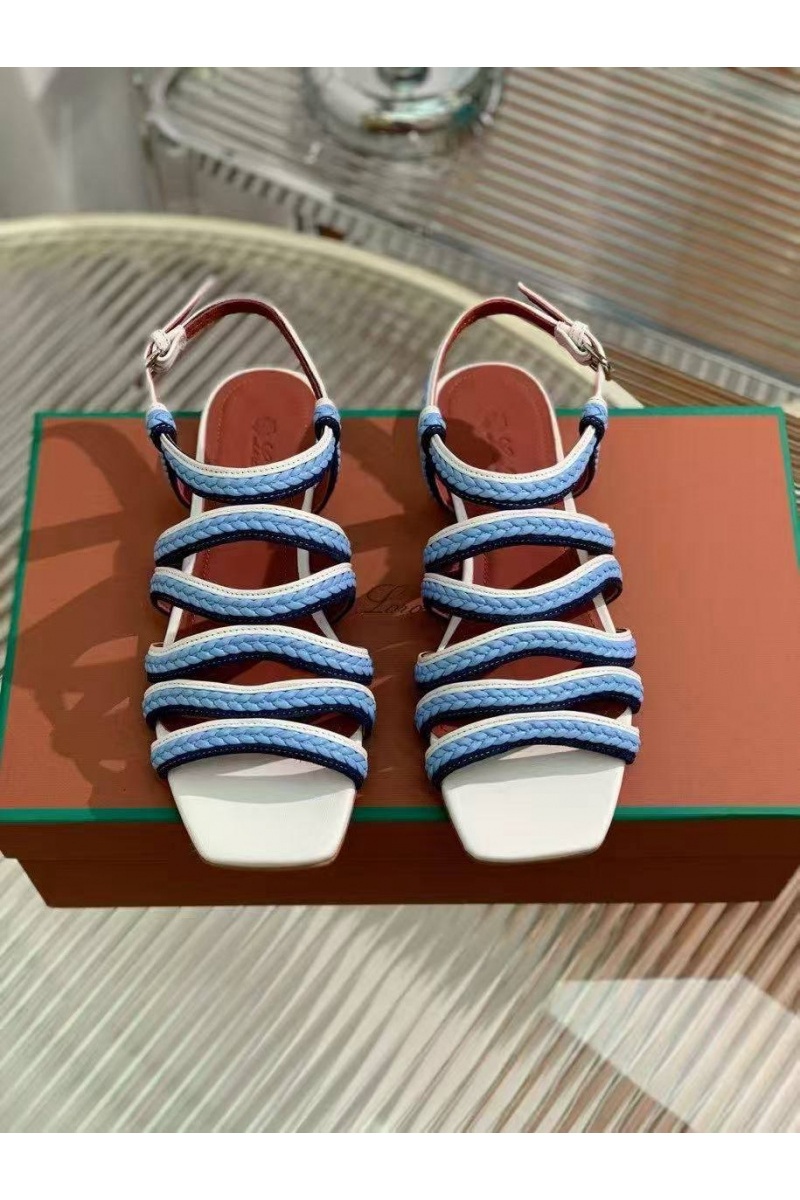 Loro Piana Женские кожаные сандалии Premium