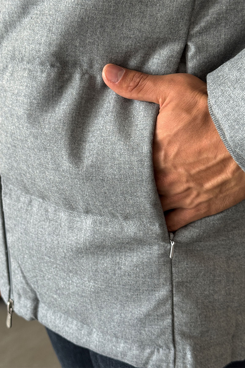 Brunеllо Сuсinеlli Мужской пуховик Premium - Grey 