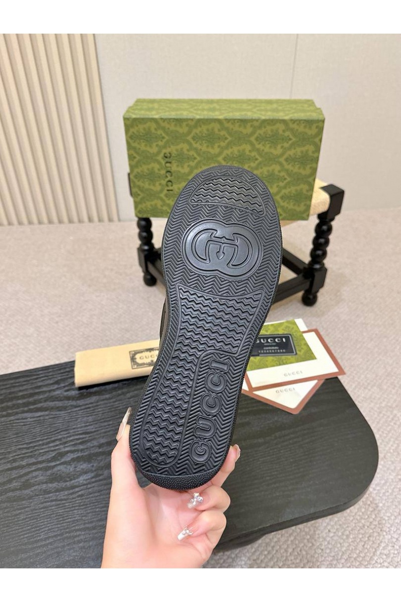 Gucci Мужские кожаные кроссовки 