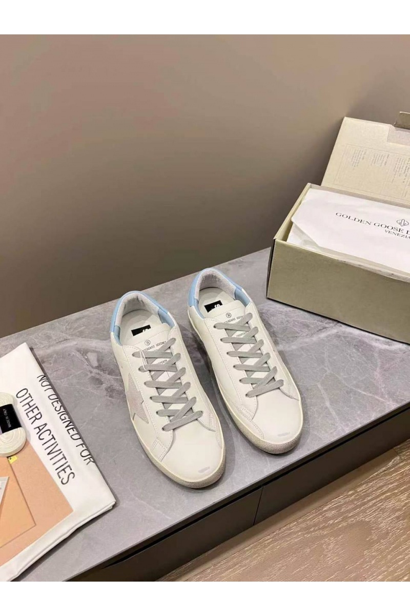 Designer Clothing Женские кожаные кроссовки Golden Goose Super Star premium