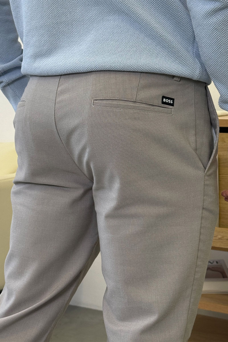 Hugо Воss Мужские брюки светло-серого цвета
