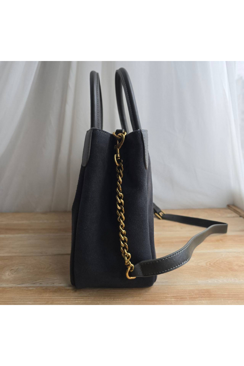 Yves Saint Laurent Замшевая сумка 39x23 см