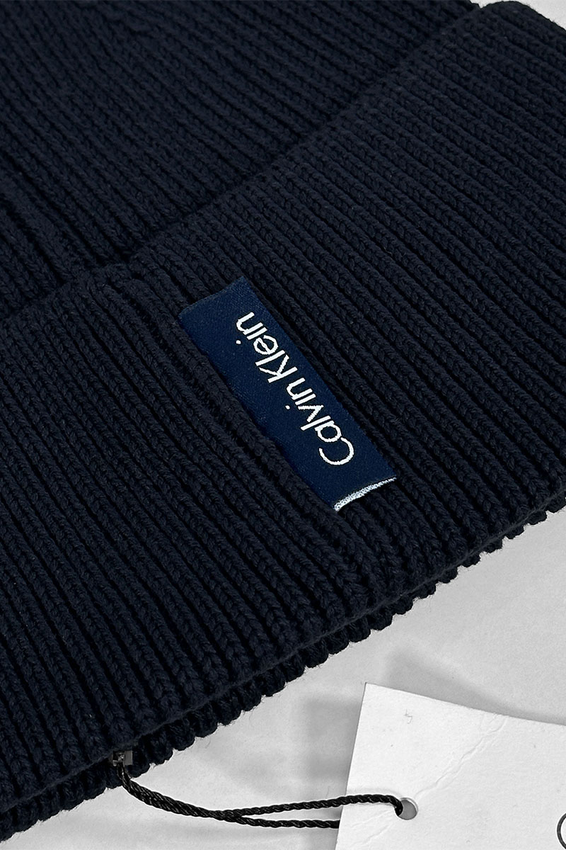 Calvin Klein Тёмно-синяя шапка monologo patch