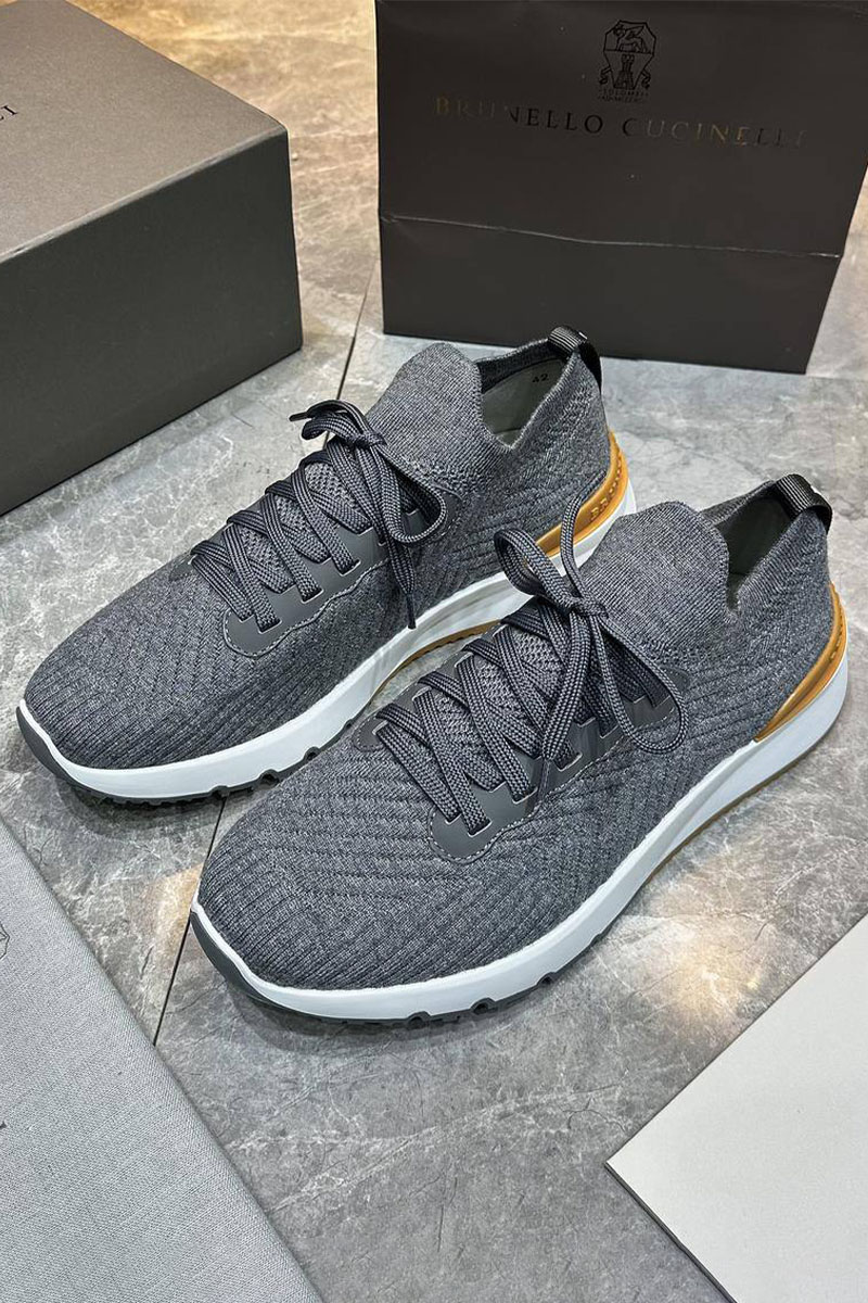 Brunеllо Сuсinеlli Мужские кроссовки knitted - Grey